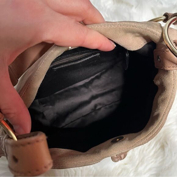 Yves saint Laurent suede bag - preowned - Picture 7 of 11